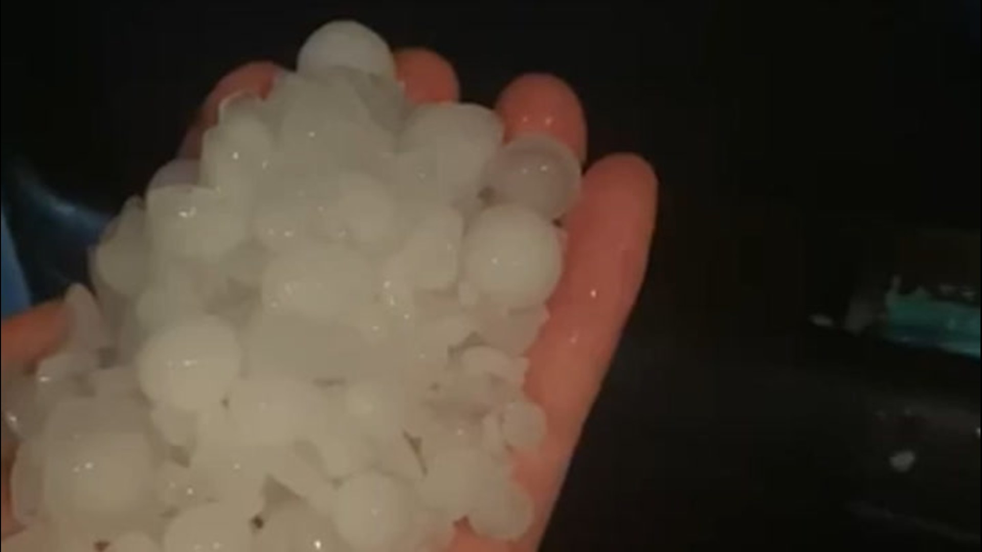 A supercell thunderstorm on July 11 brought marble-sized hailstones to Siloam Springs, Arkansas, damaging cars, roofs of buildings and properties.