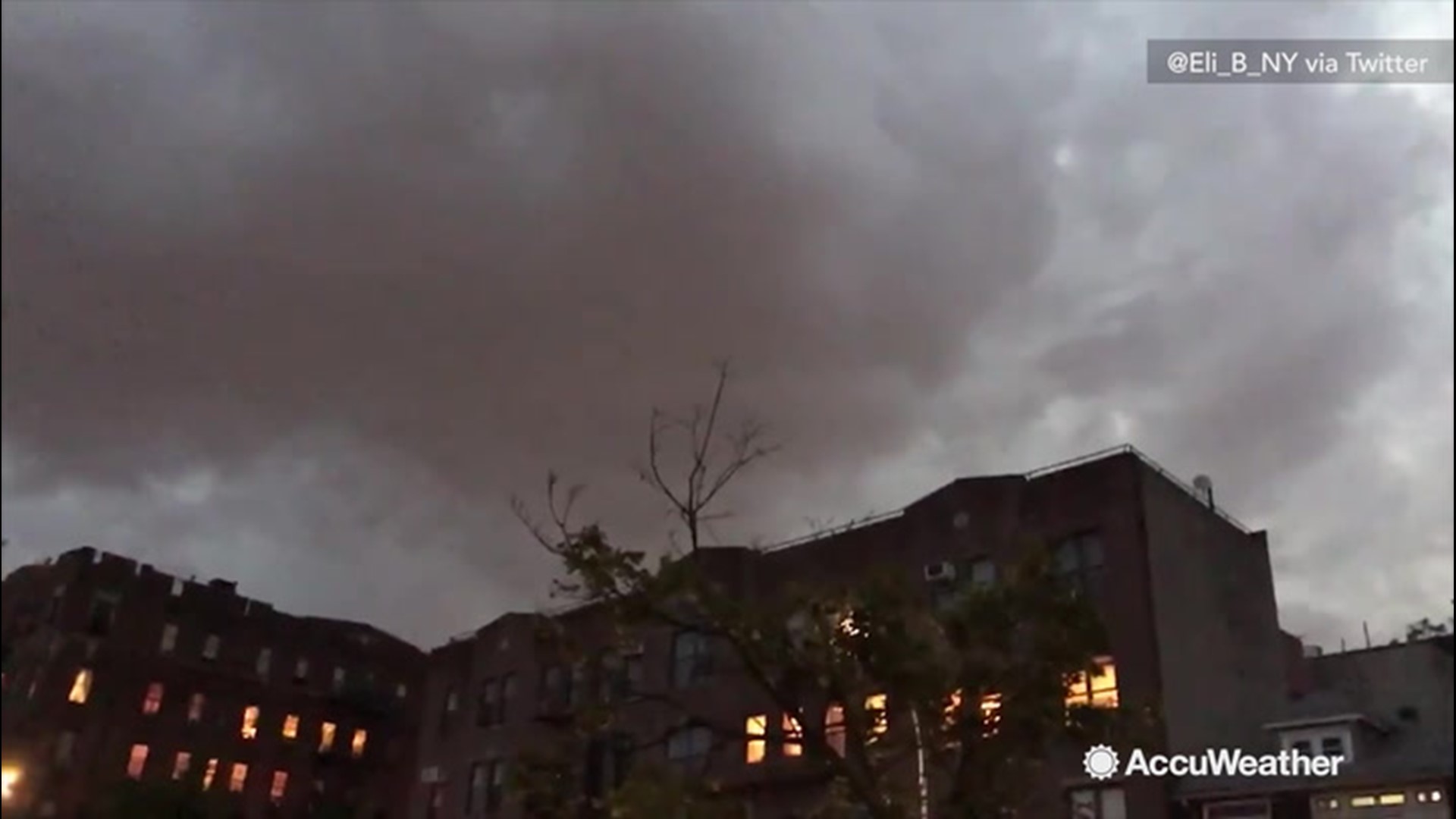 One of our AccuWeather viewers captured some flashes of lightning from his block in Brooklyn, NY, on July 17. He tweeted there was quite the storm brewing and you could see the ominous clouds overhead.
