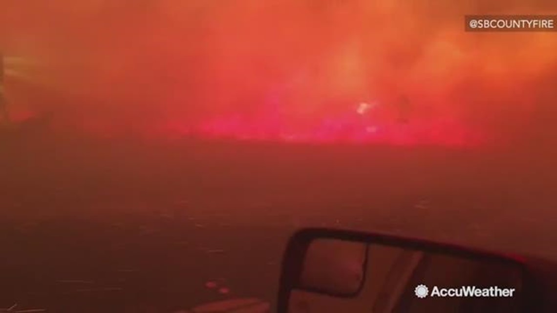 Intense footage shows bulldozer battling dangerous flames 