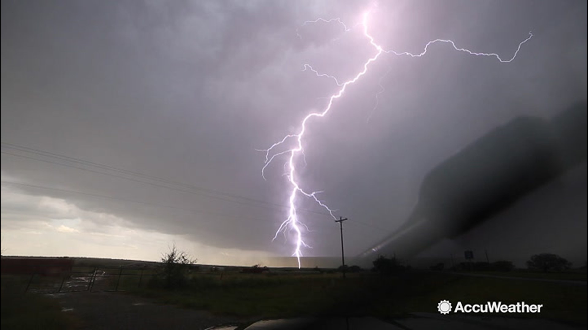 This series of breathtaking lightning strikes were captured by storm chaser Blake Brown on June 23 in Archer City, Texas.