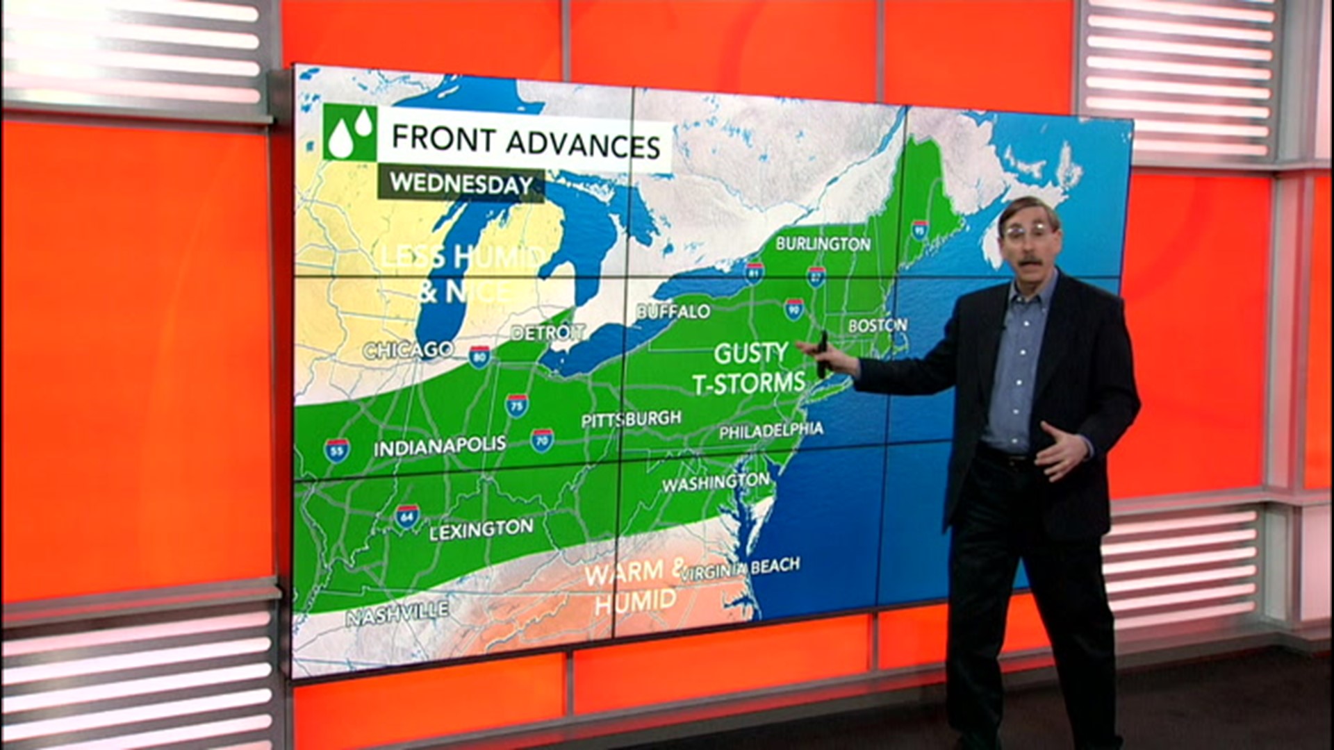 Early Fall-like weather is about to move into Midwest and East. Evan Myers has detail