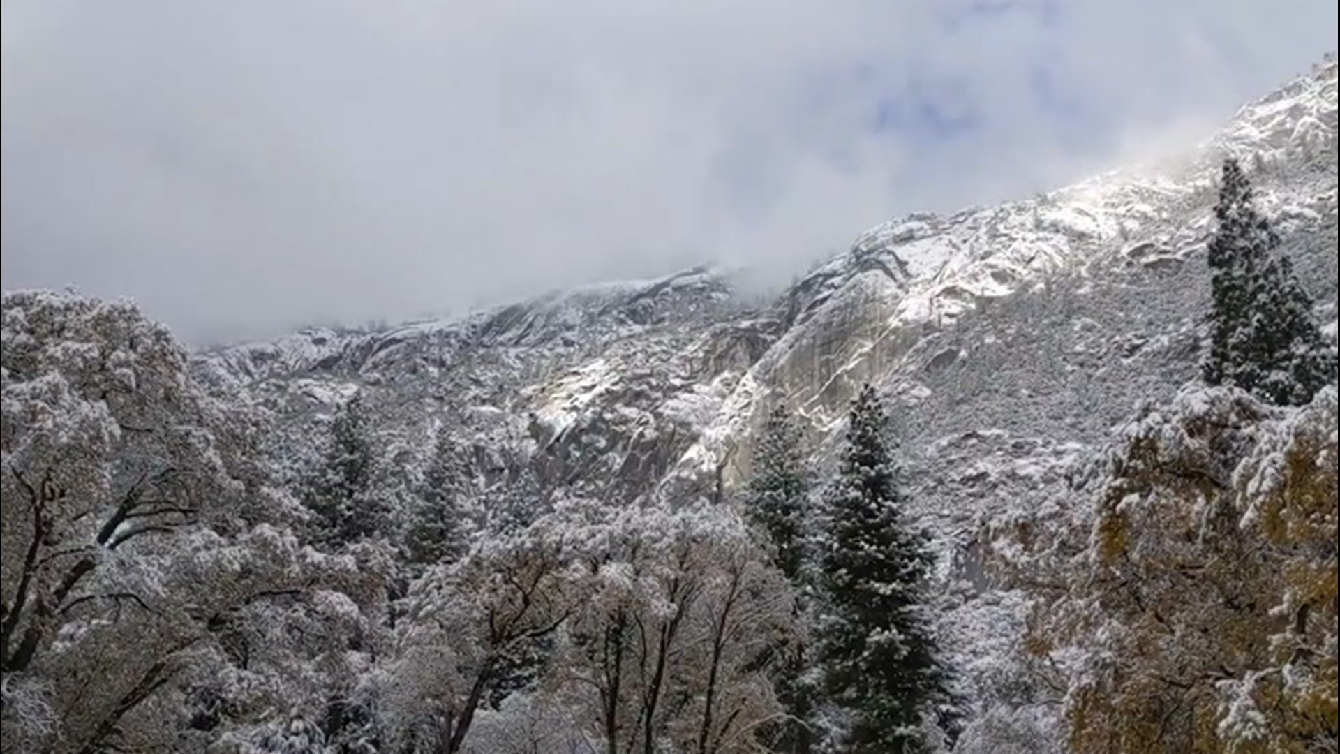 Snowfall Turns Yosemite Into Winter Wonderland Thv11 Com