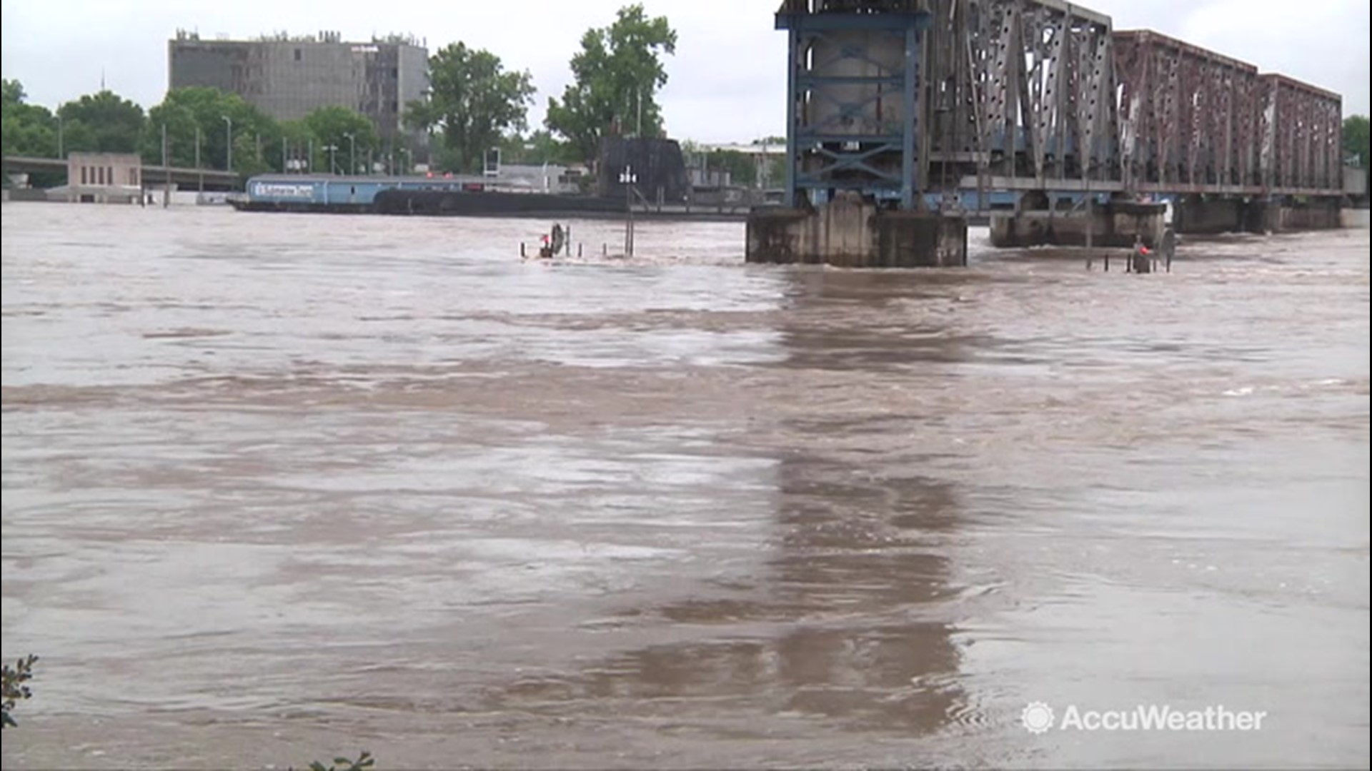 Record Arkansas River flooding inundates streets, homes, and businesses in, and around, Little Rock, Arkansas. AccuWeather's Kena Vernon shows us how emergency crews helped keep residents safe as flood waters continued to rise.