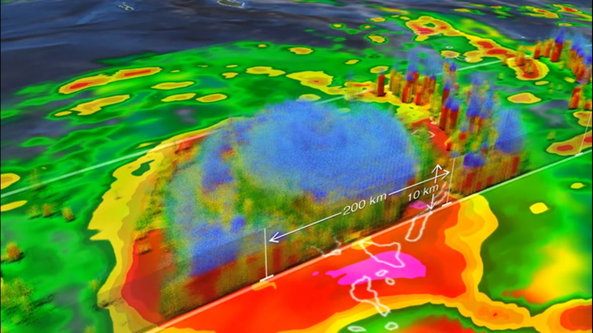 Tropical Cyclone Harold made landfall in Vanuatu on April 6. It had the strength of a Category 4 hurricane. NASA shared a 3D visualization of the storm.