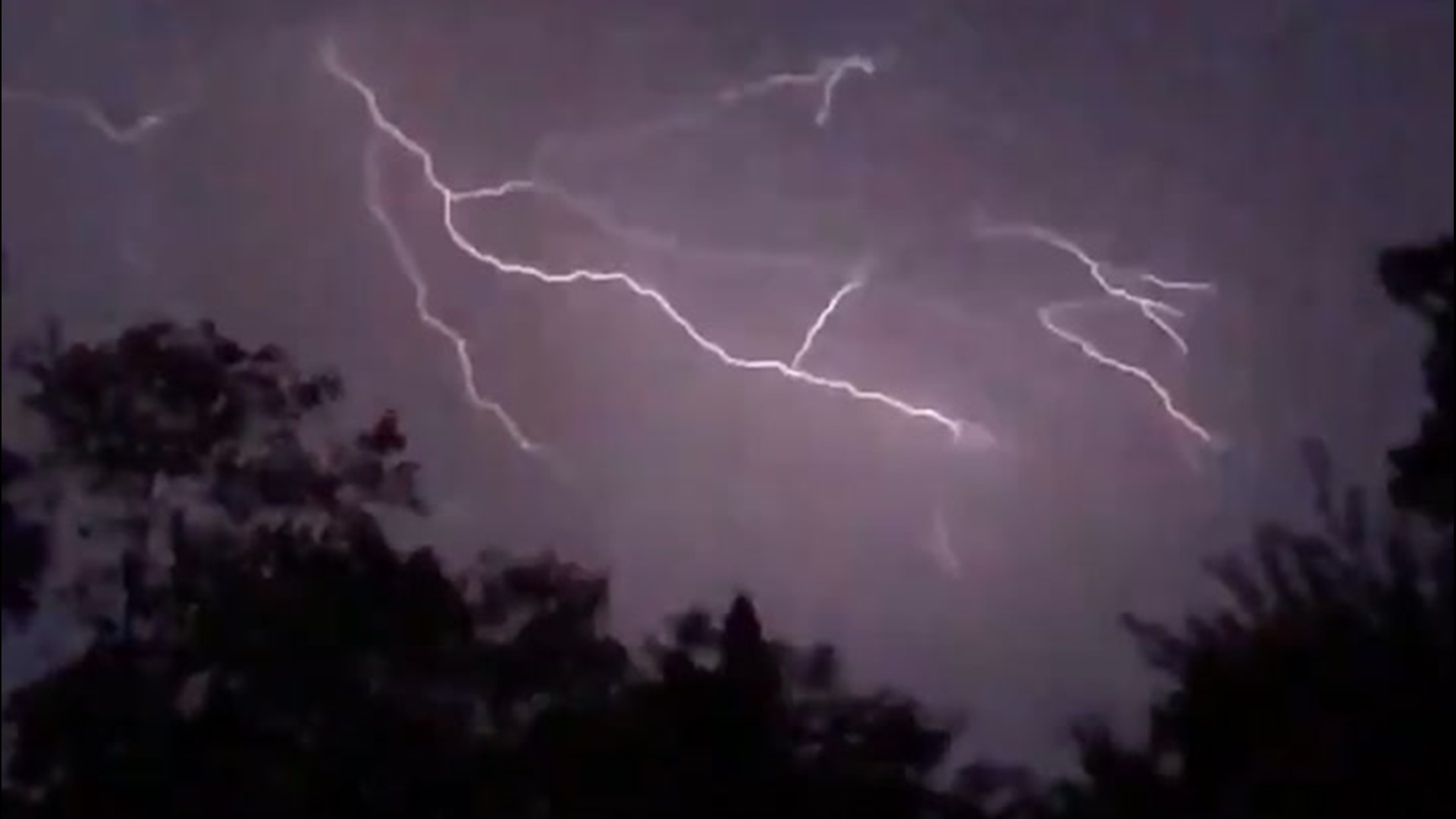 Lightning put on a show as it scattered across the night sky over Greensboro, North Carolina, on July 5.