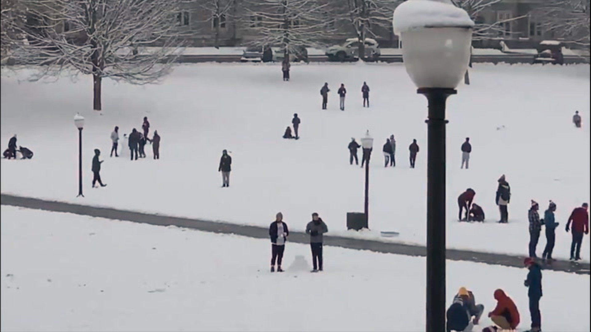 Snow fell across vast regions of Virginia on the weekend of Jan. 30-31.