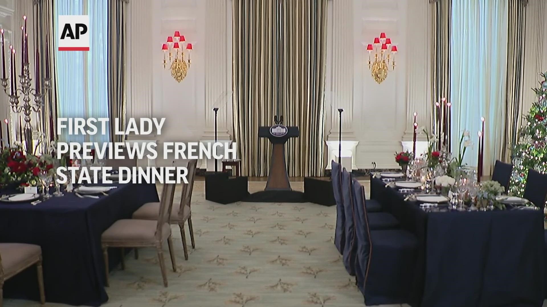 The White House says Thursday's state dinner for the president of France is meant to highlight the ties that bind the United States and its oldest ally.