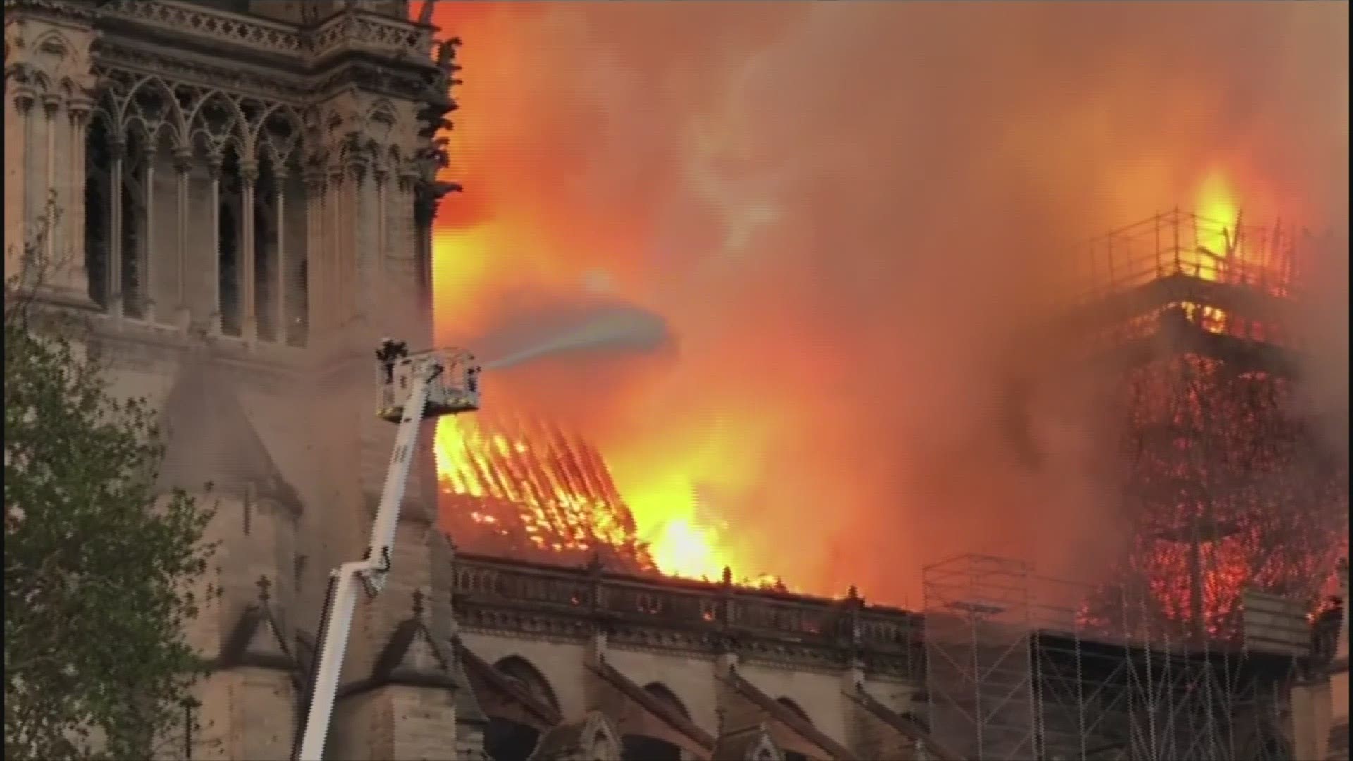 Massive Fire At Paris Notre Dame Cathedral