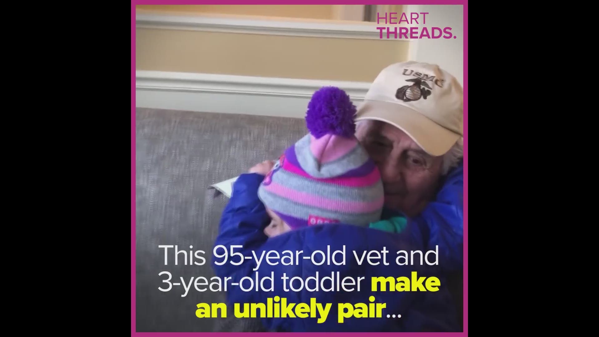 A WWII veteran with dementia found an unlikely friend in the form of a 3-year-old toddler.