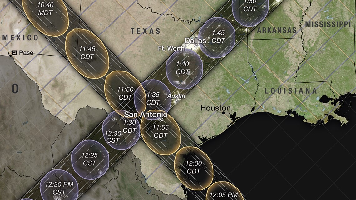 Where to see total, annular solar eclipses in US in 2023, 2024