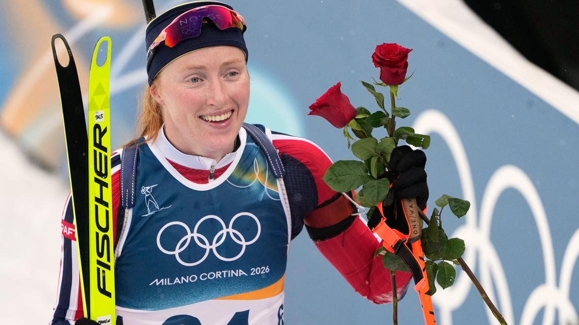 First-time Olympian wins gold in women's biathlon sprint