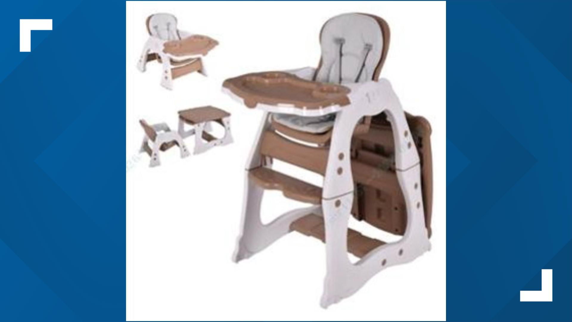 The Seven Risk Characters Convertible high chairs recalled over risk of fall, entrapment | thv11.com