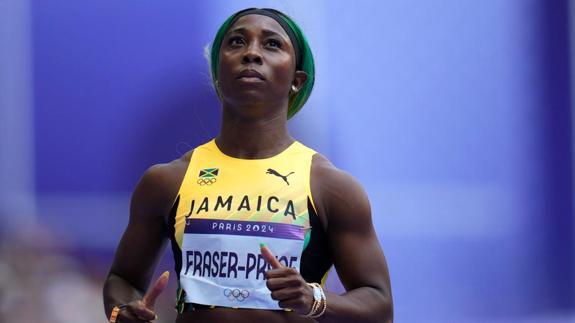 Why did Shelly-Ann Fraser-Pryce not run in the 100-meter semifinal