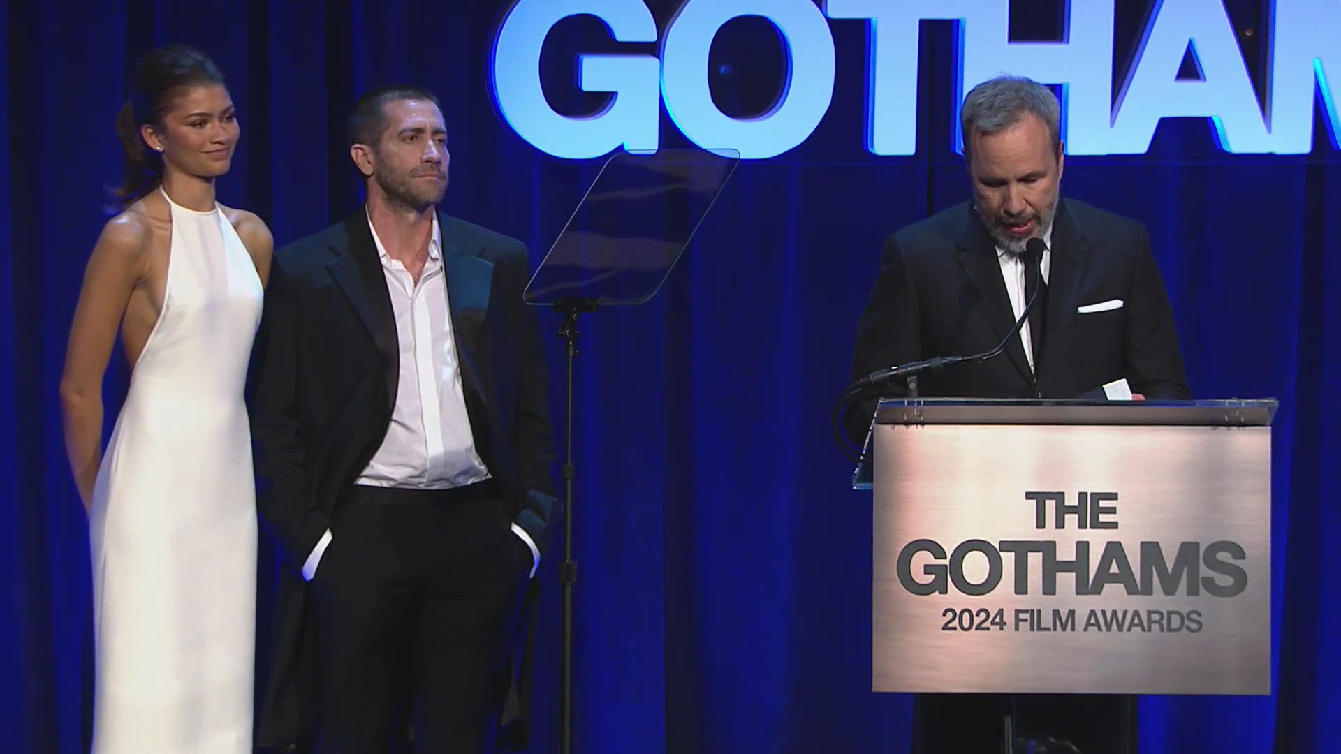 Denis Villeneuve received The Gotham Director Tribute for Dune: Part Two, starring Timothée Chalamet and Zendaya and based on the second half of the novel.