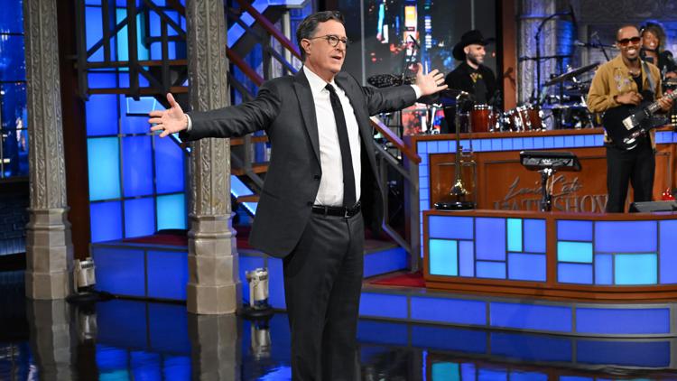 Colbert returns and responds to Trump amid 'Late Show' cancellation news |  thv11.com