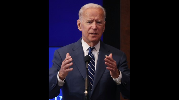 Former Vice President Joe Biden on Thursday mocked President Donald Trump's claim that
