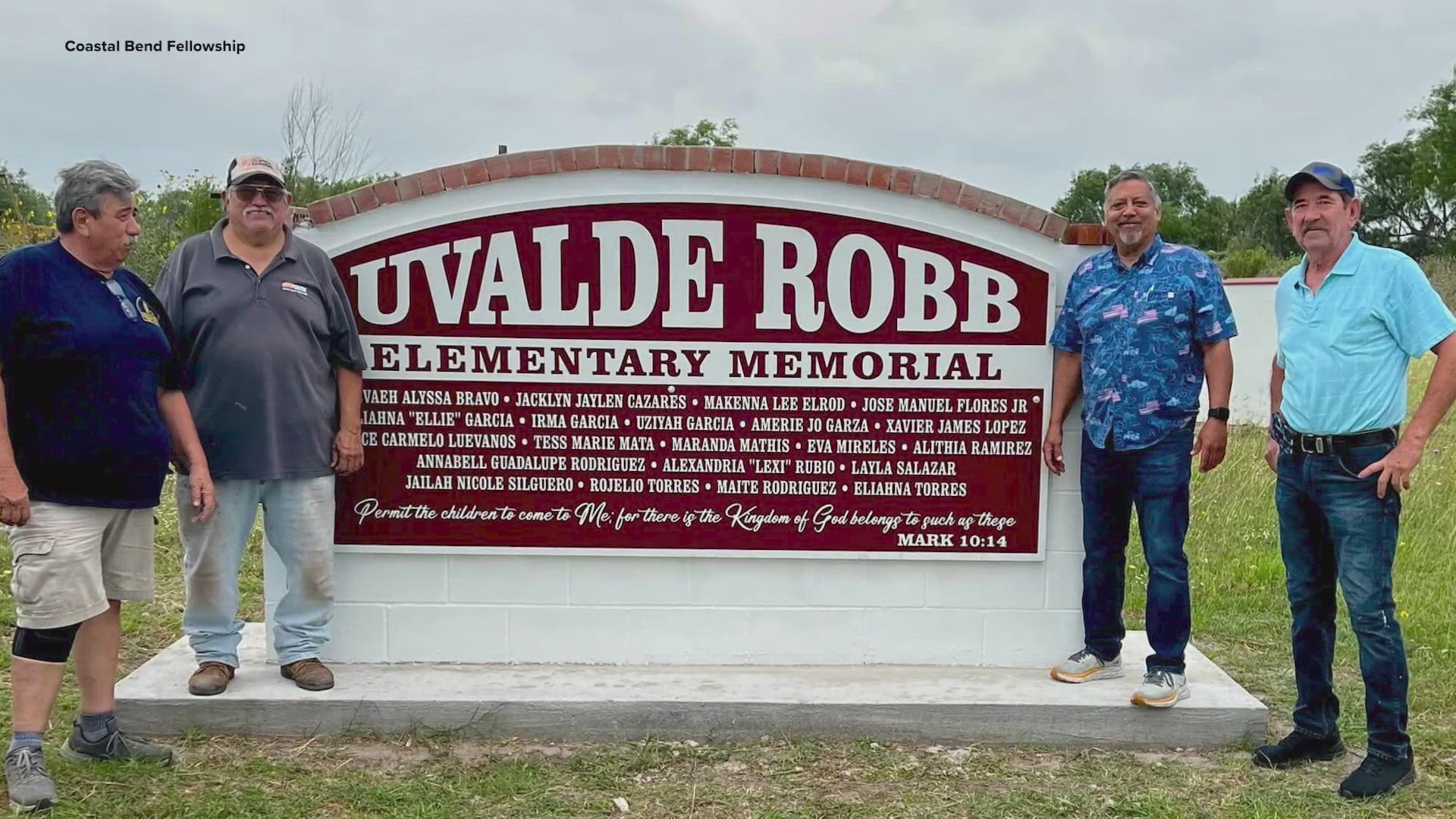 Memorial honoring those who lost their lives in Uvalde school shooting almost complete
