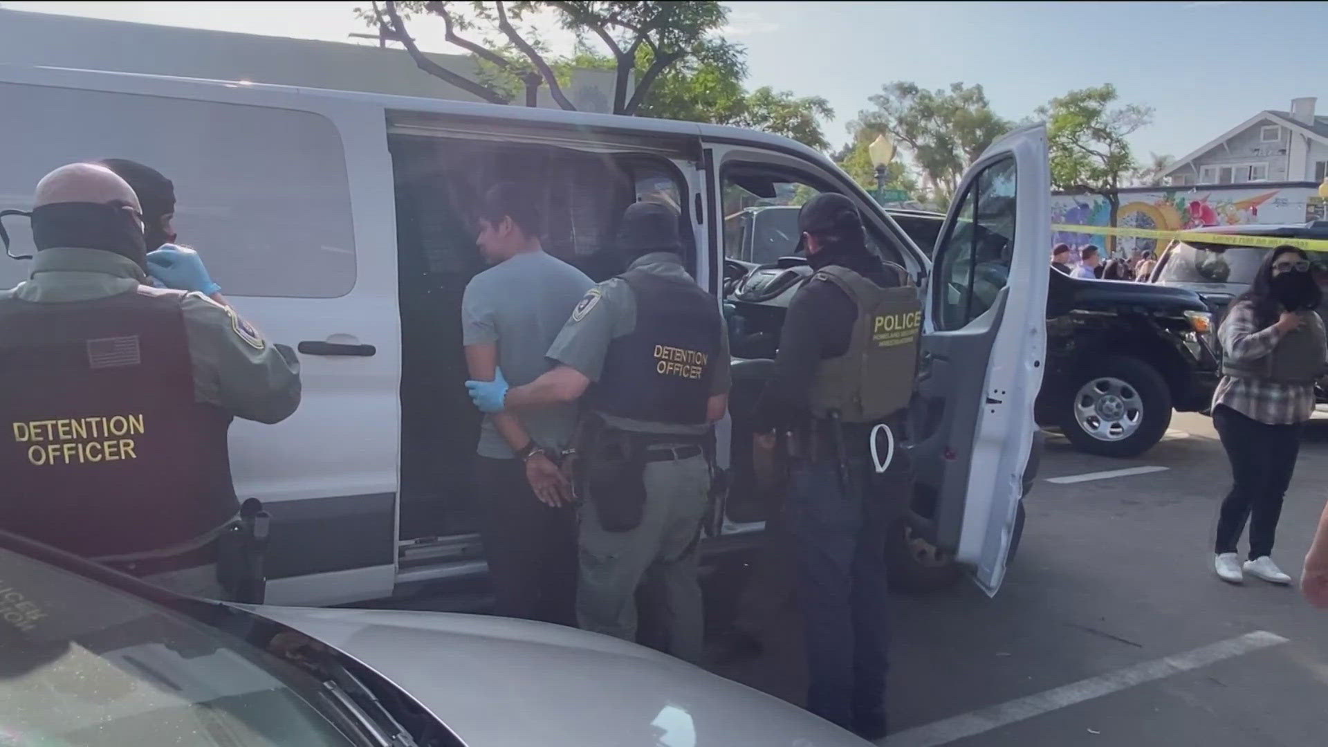 Federal immigration agents raided South Park restaurants and started with flash bang grenades.