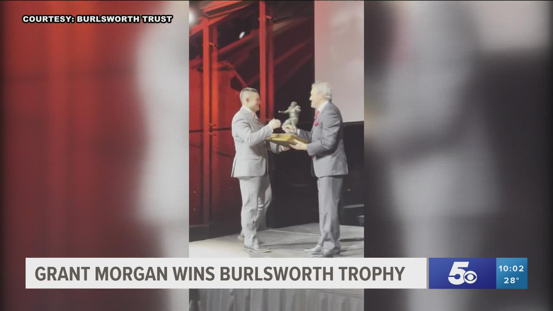 Morgan becomes first Razorback to win the award