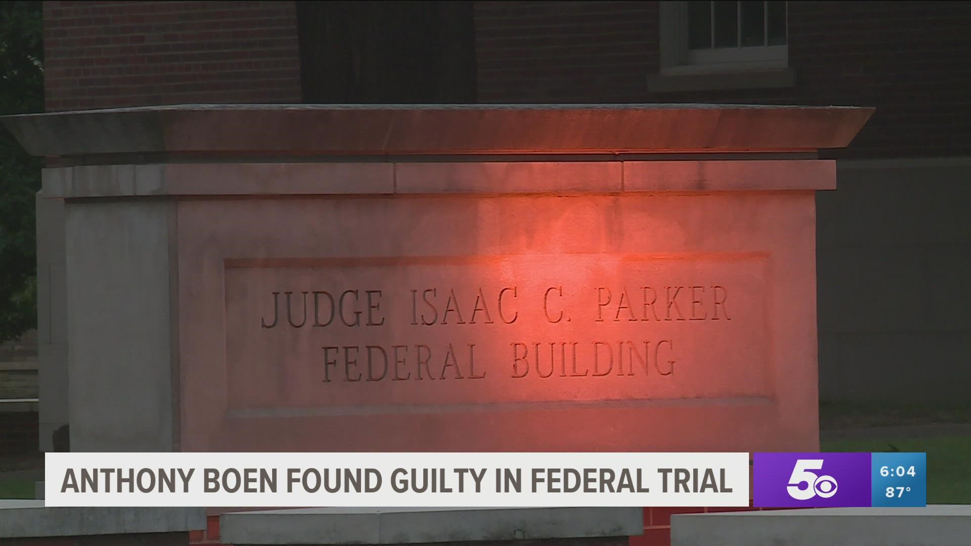 After almost six hours of deliberation, the jury found Anthony Boen guilty on two counts of civil rights violations by using unreasonable force.