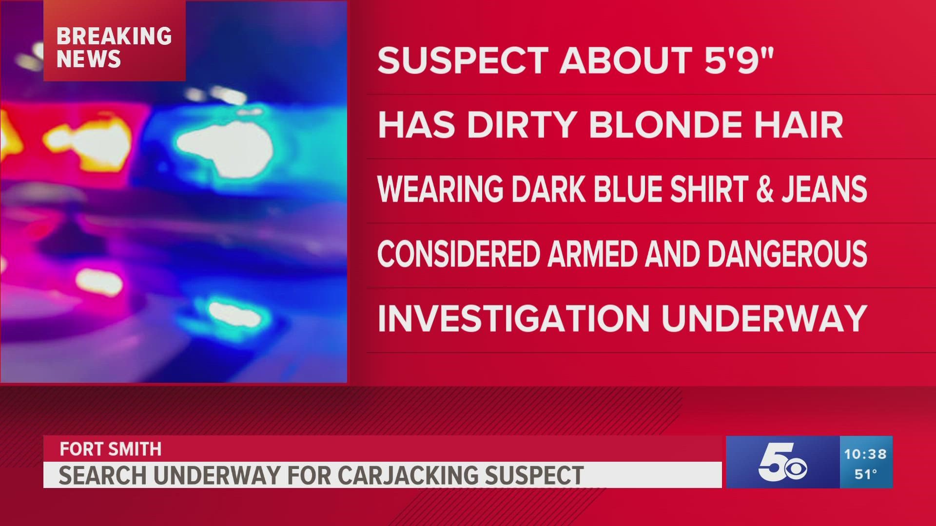 Fort Smith Police searching for aggravated robbery suspect | thv11.com