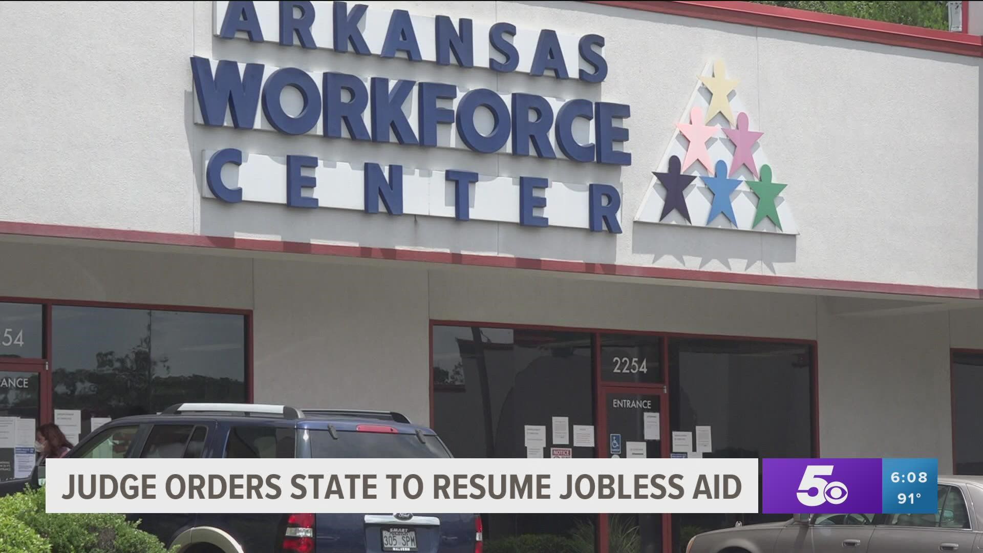 A Pulaski County judge has ruled that Arkansas violated the law by ending the extra pandemic unemployment relief early.