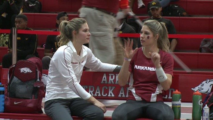 Former Razorback Twin Pole Vaulters find success as Pharmacy Students