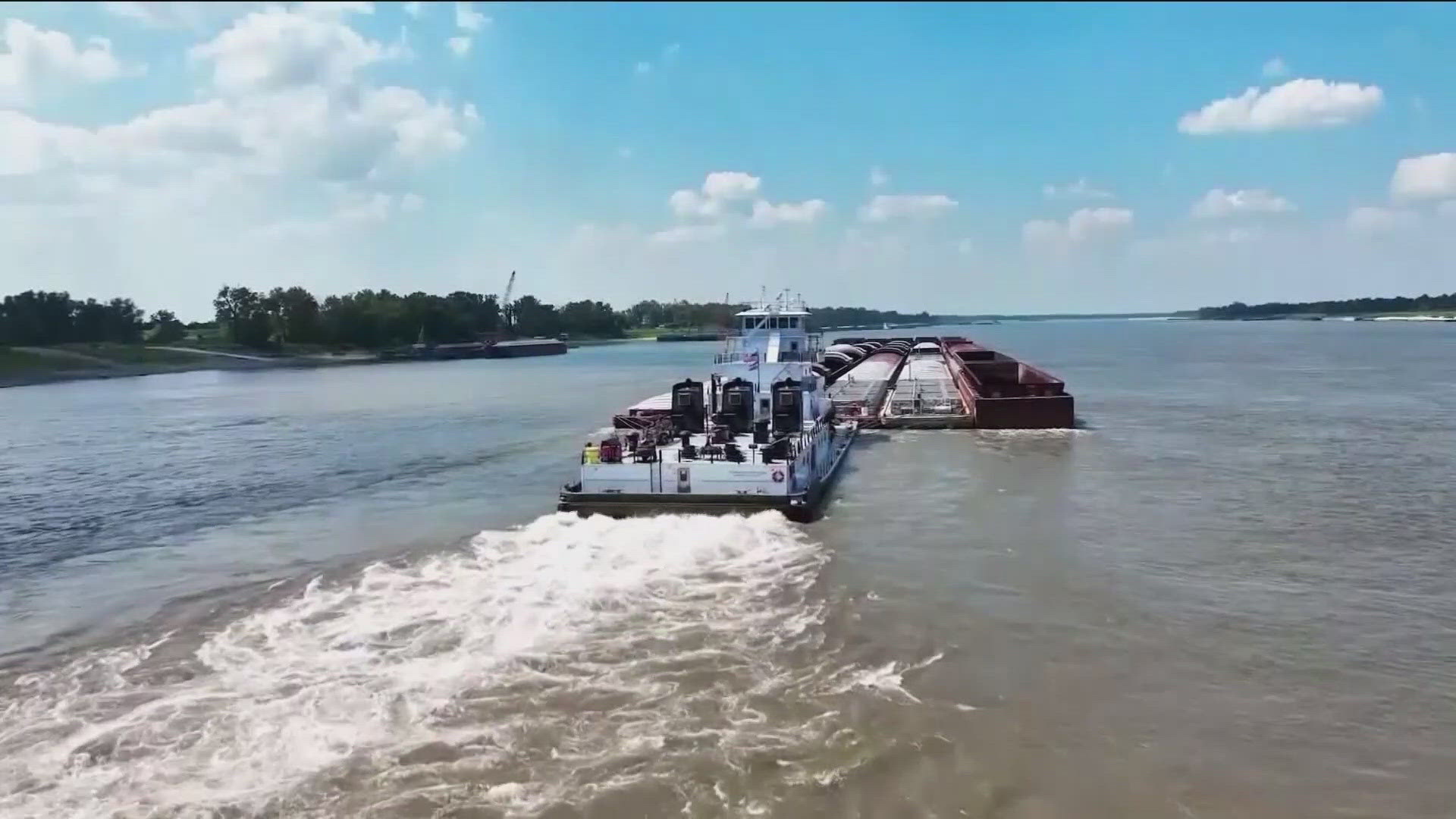 The Corps of Engineers is still planning to dredge the entire Arkansas River to deepen it from 9 feet to 12 feet, meaning bigger barges can carry more cargo.