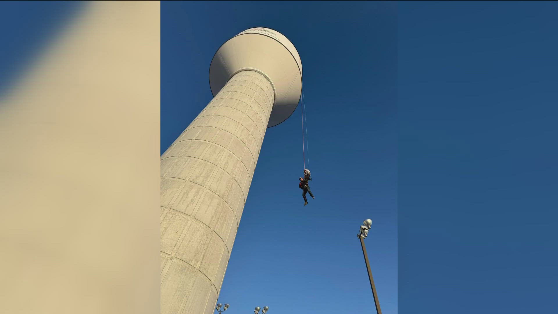 The department's Special Operations Team safely lowered the individual from a height of 140 feet without any injuries to the worker or first responders. 