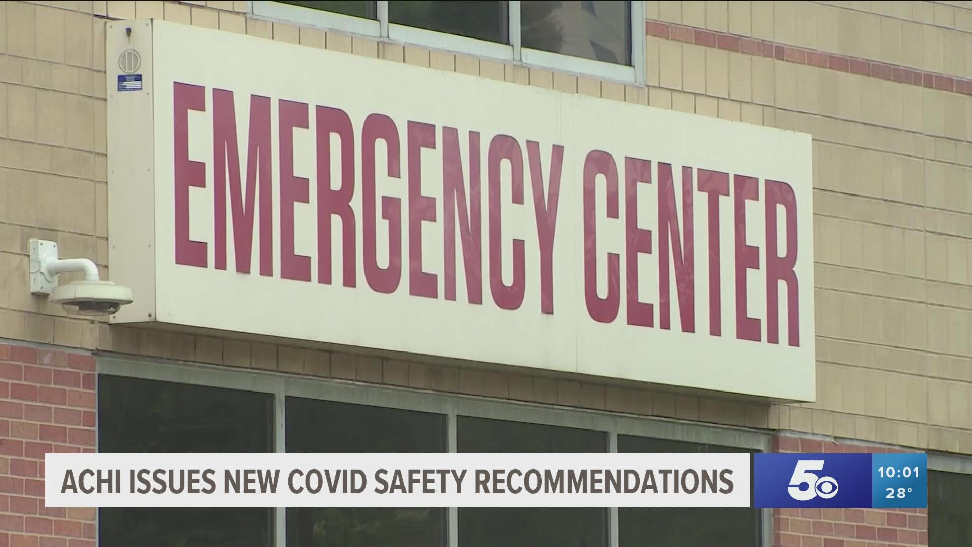 97% of Arkansas school district communities are seeing spikes in COVID-19 cases. The ACHI is calling for immediate short-term actions to combat the virus spread.