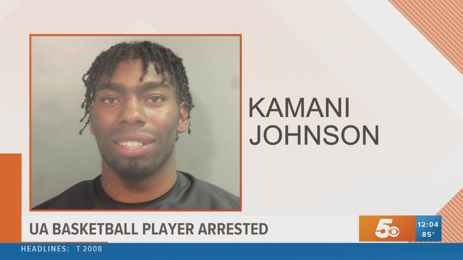 Kamani Johnson was booked into jail on a disorderly conduct charge.