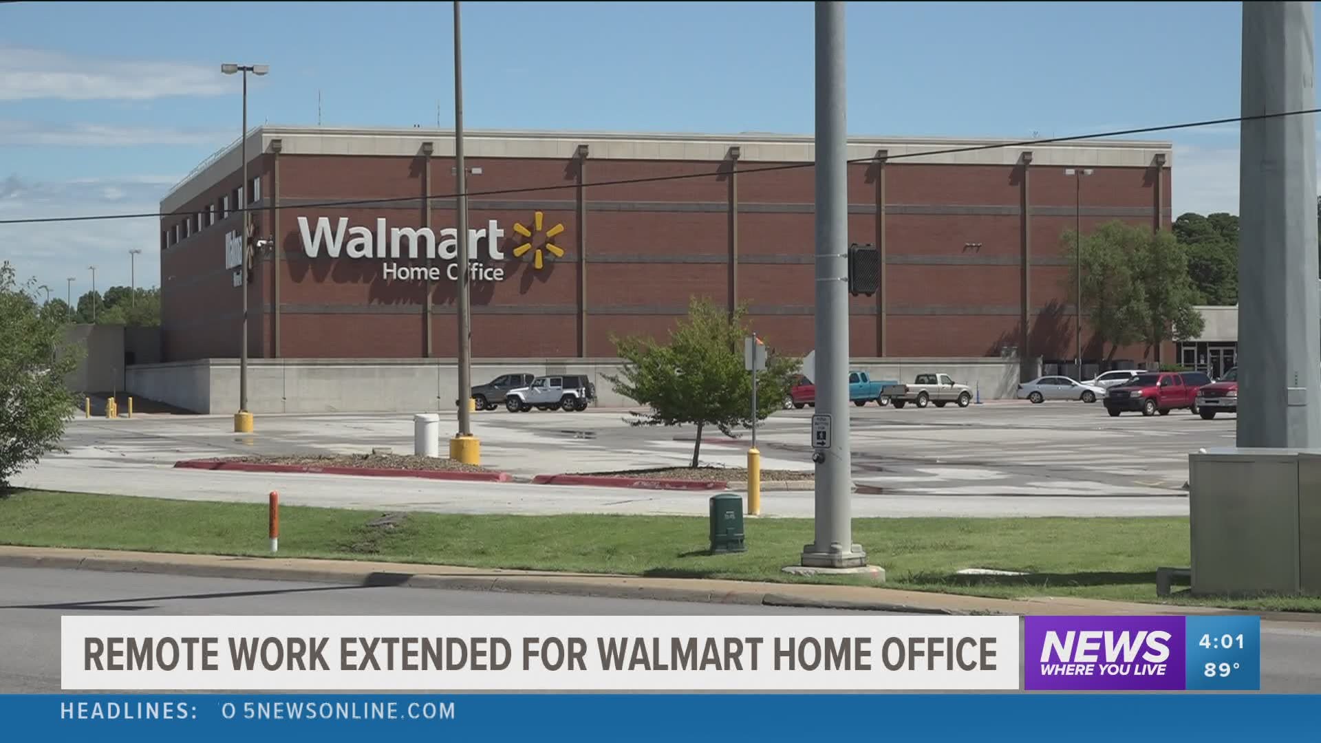 Remote work extended for Walmart Home Office employees