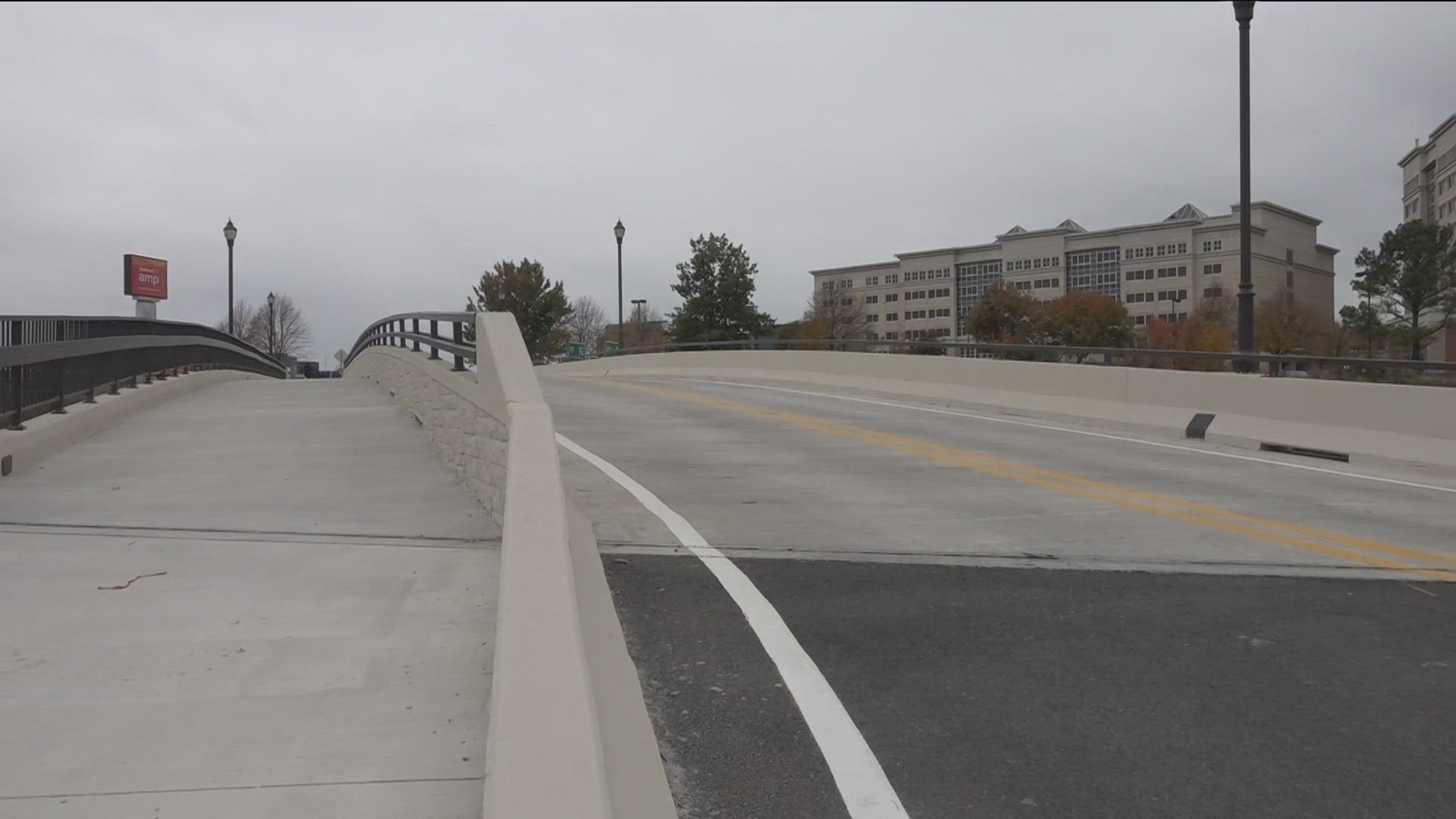 The City of Rogers is cutting the ribbon on a new overpass today