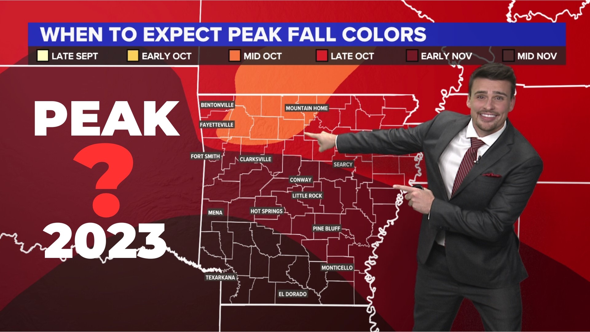 After periods of heat, drought, and then heavy rain, how are the fall colors going to be this year? Will peak timing be impacted?