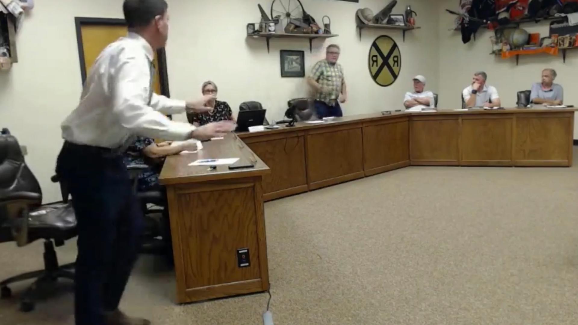 Waldron mayor walks out during heated city council meeting