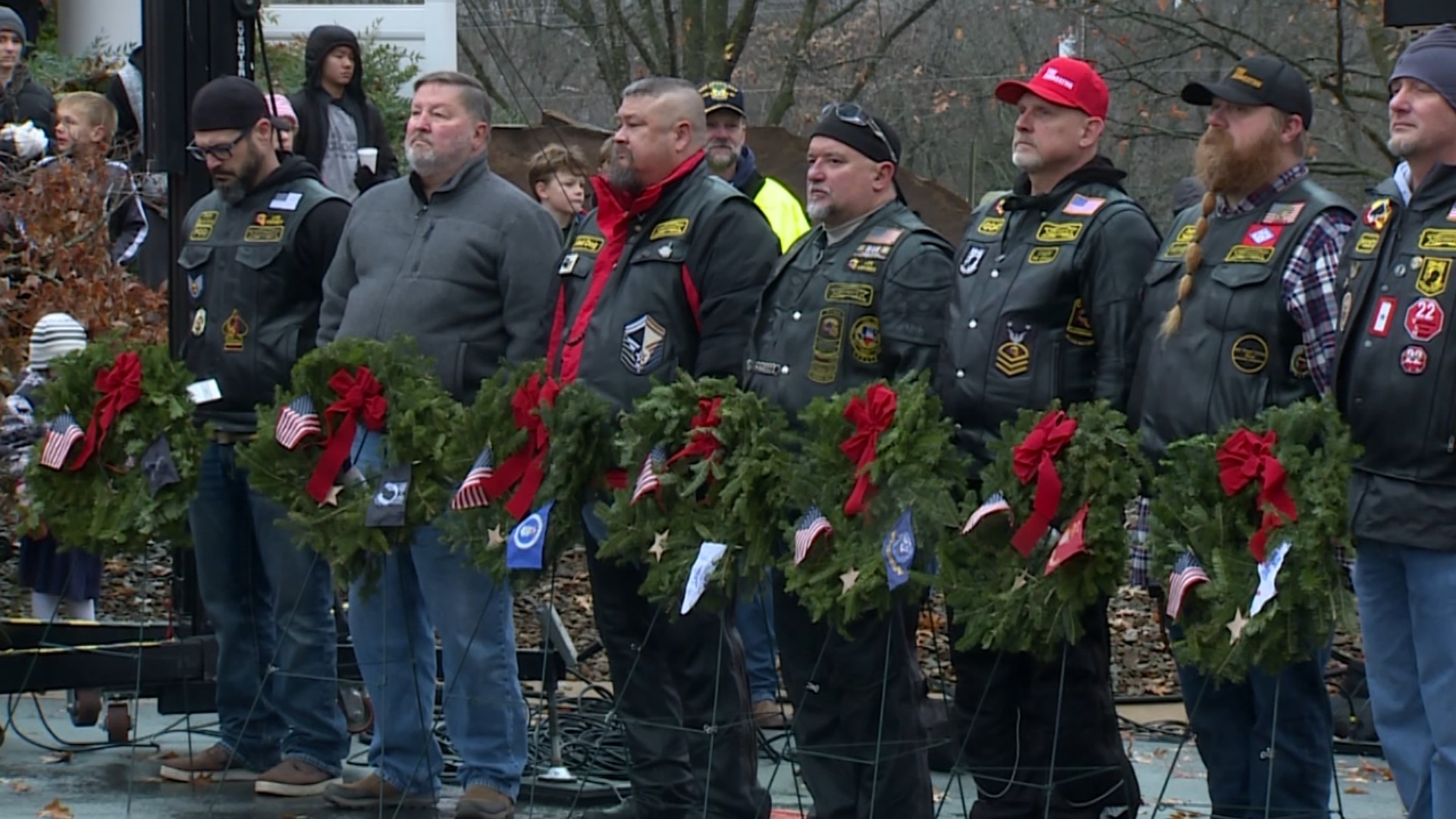 Every year, nonprofit group Wreaths Across America places Christmas wreaths on over two million veterans graves across the country.