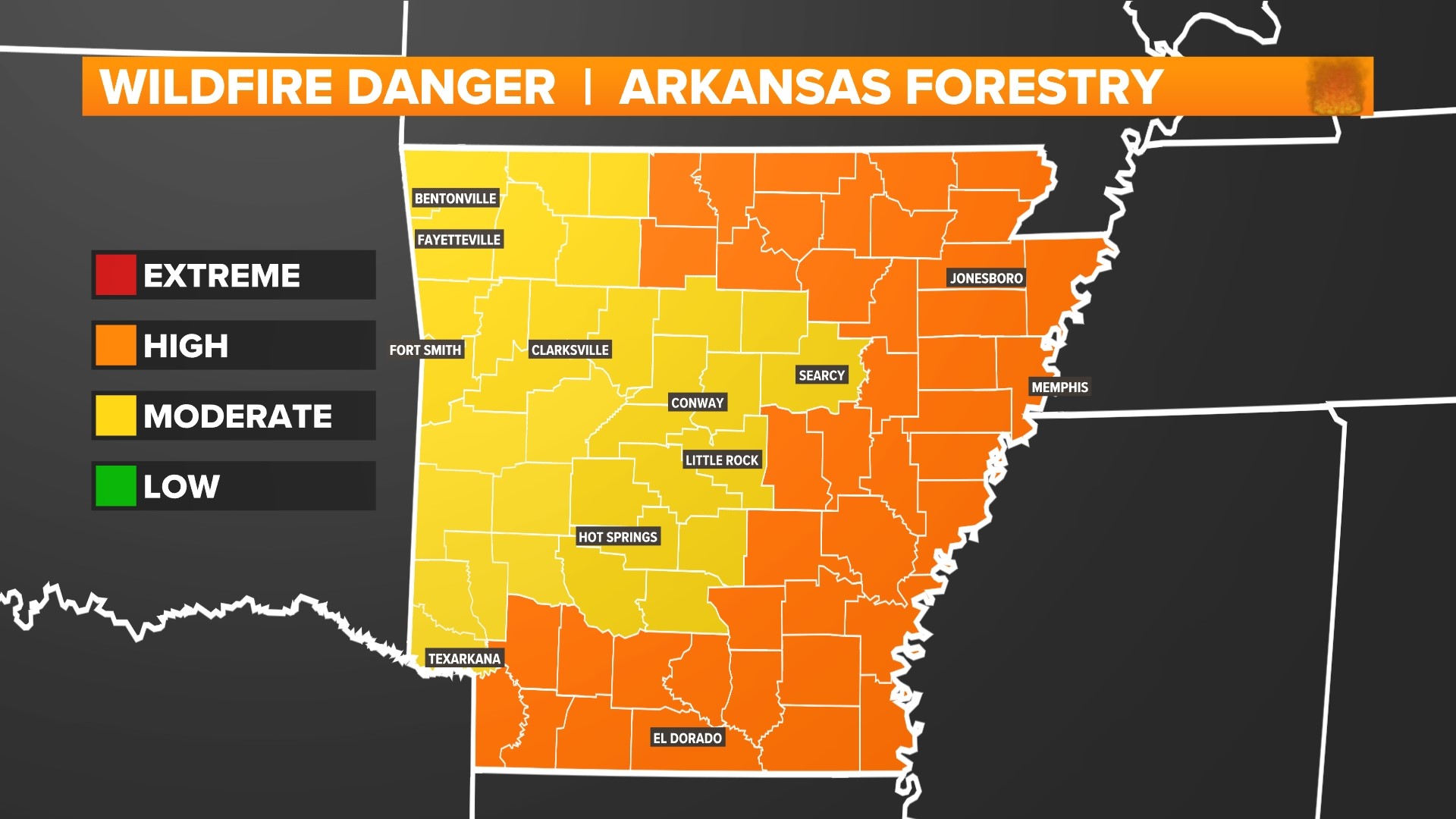 What is the science behind Arkansas wildfires?