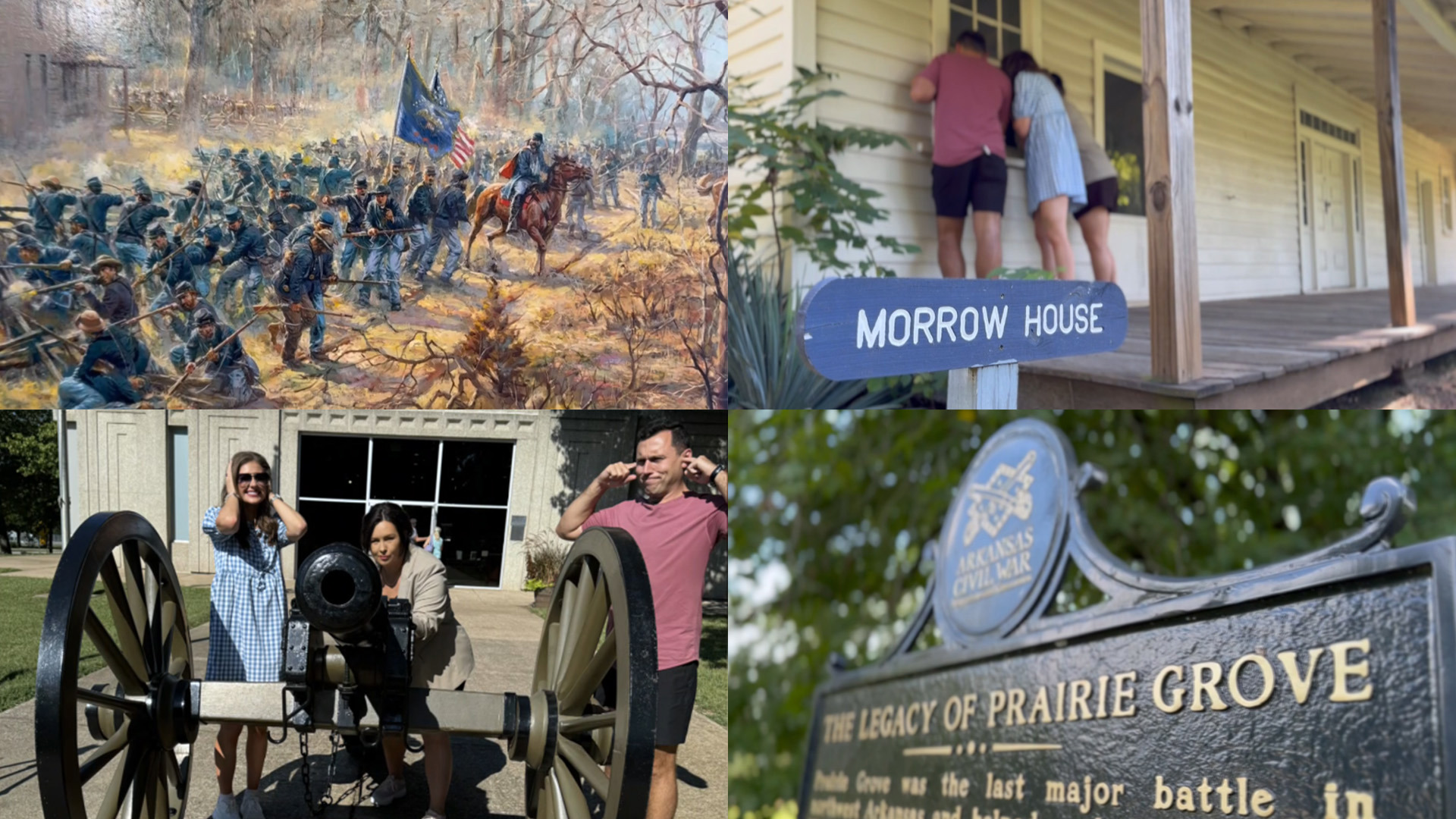 The park commemorates the Battle of Prairie Grove where Confederate and Union soldiers fought on Dec. 7, 1862, in the last major Civil War battle in Arkansas.