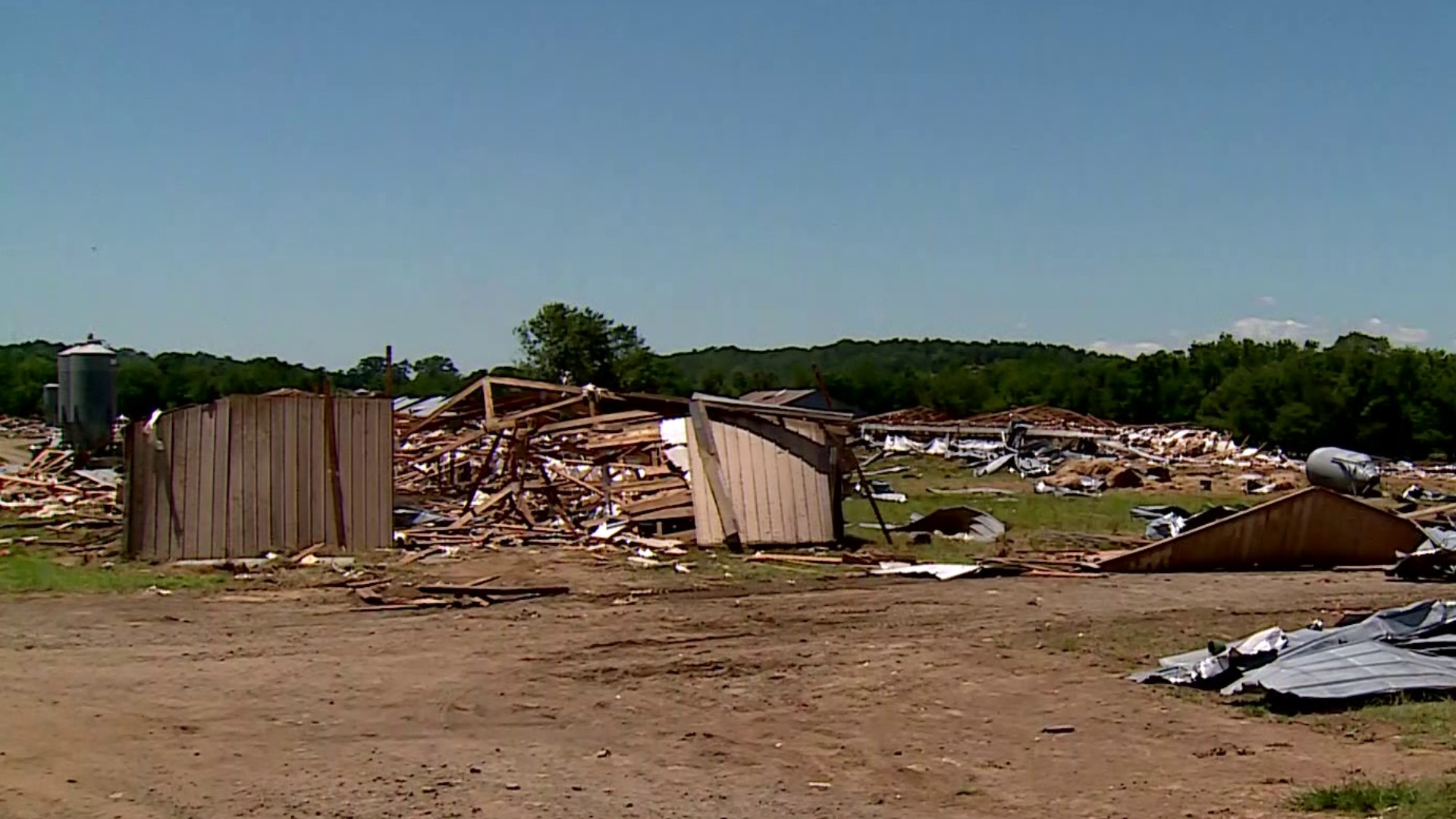 An EF2 tornado hit eastern Logan County with winds reaching up to 120 mph, according to reports.