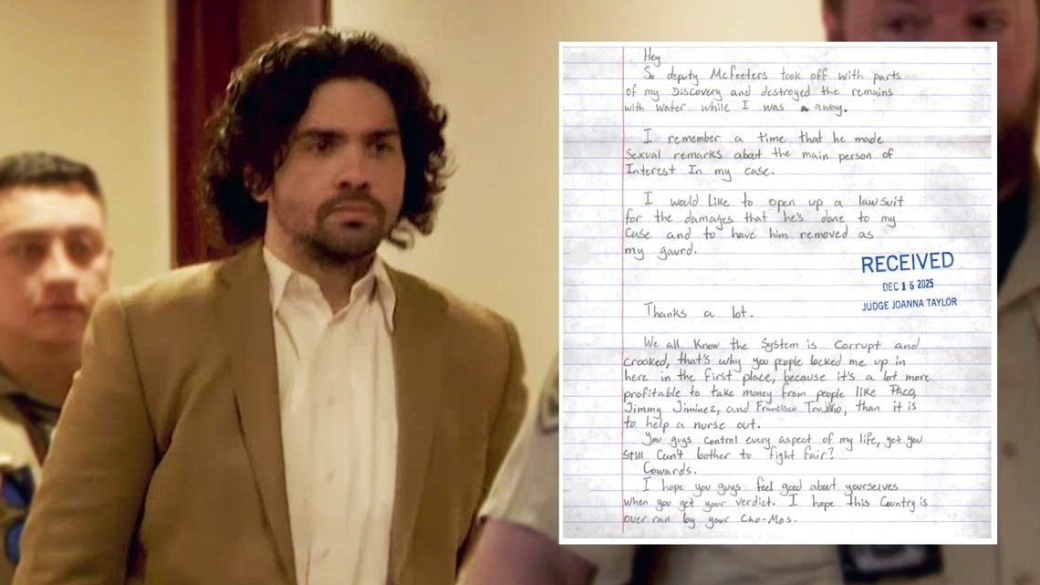 Arkansas murder suspect threatens to sue, claims jail guard destroyed legal paperwork