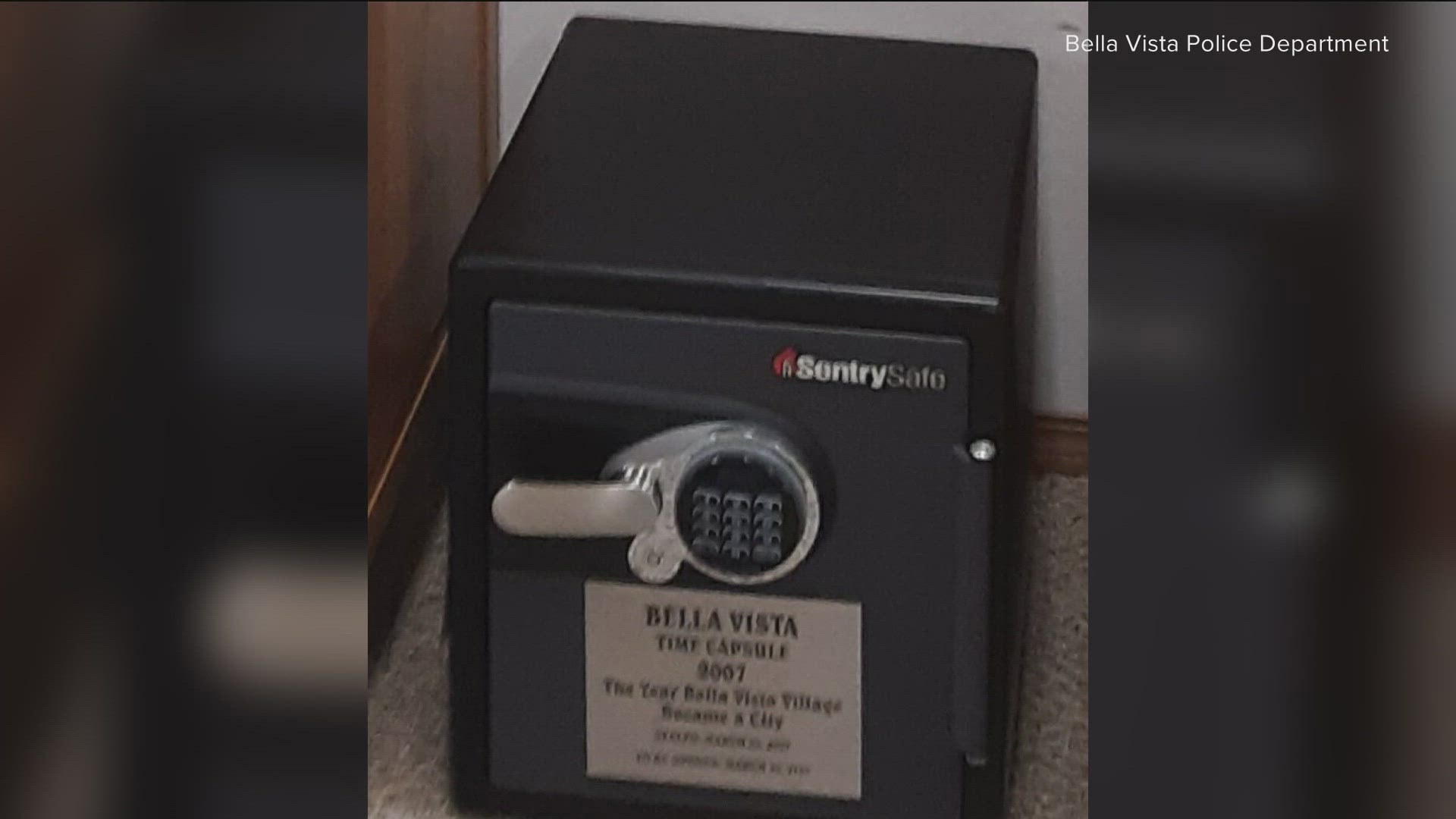 The time capsule, stolen on Oct. 26, contained documents detailing the year Bella Vista became a city.