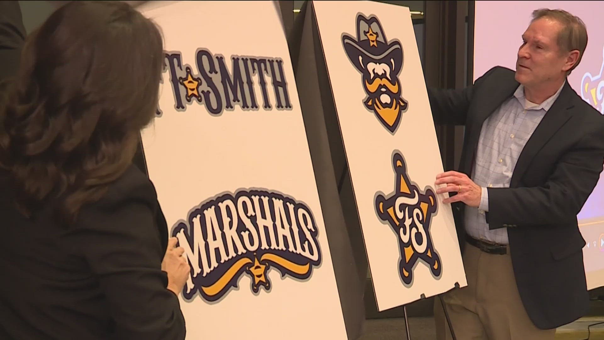 THE WAIT IS OVER, WE NOW KNOW WHAT THE NEW MID-AMERICA LEAGUE BASEBALL TEAM WILL BE CALLED IN FORT SMITH WHEN IT STARTS PLAYING THERE THIS SPRING.