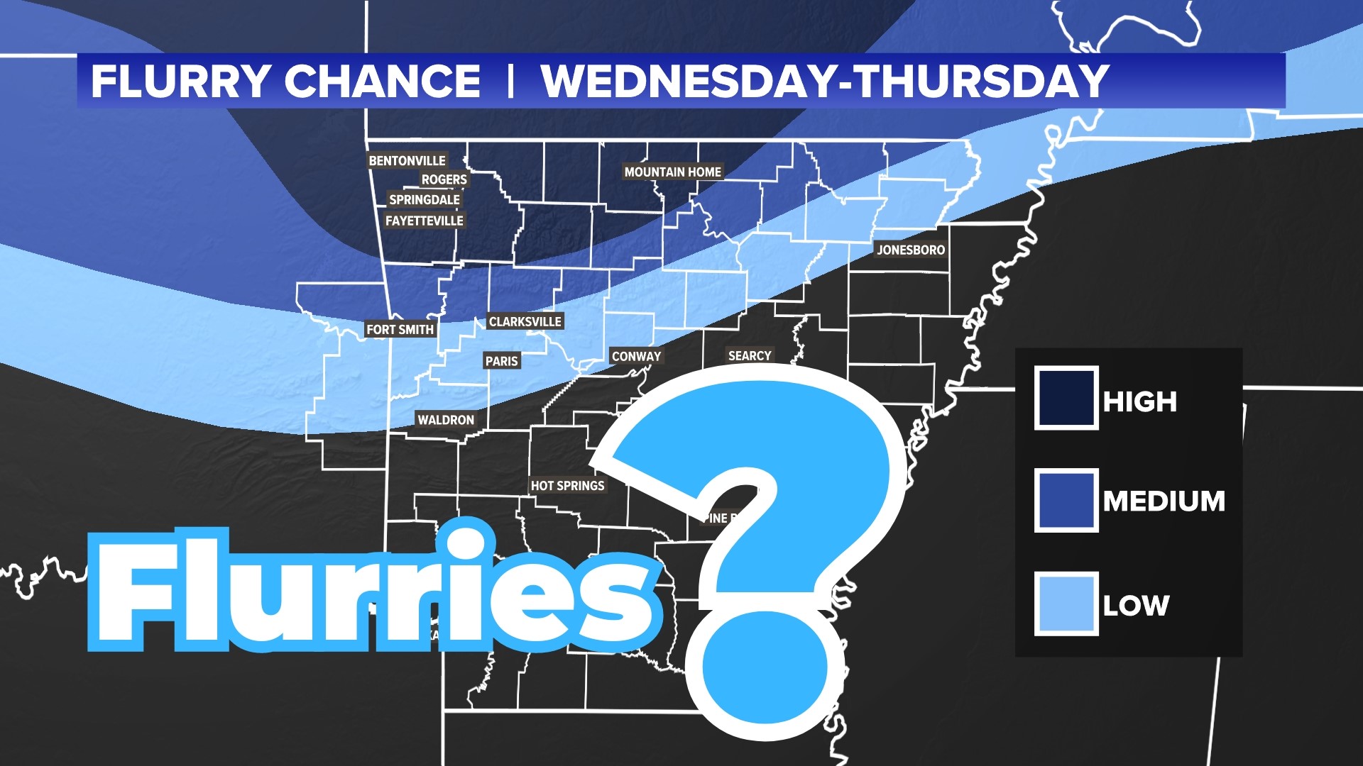 Snow shower chances coming to Arkansas this week | thv11.com