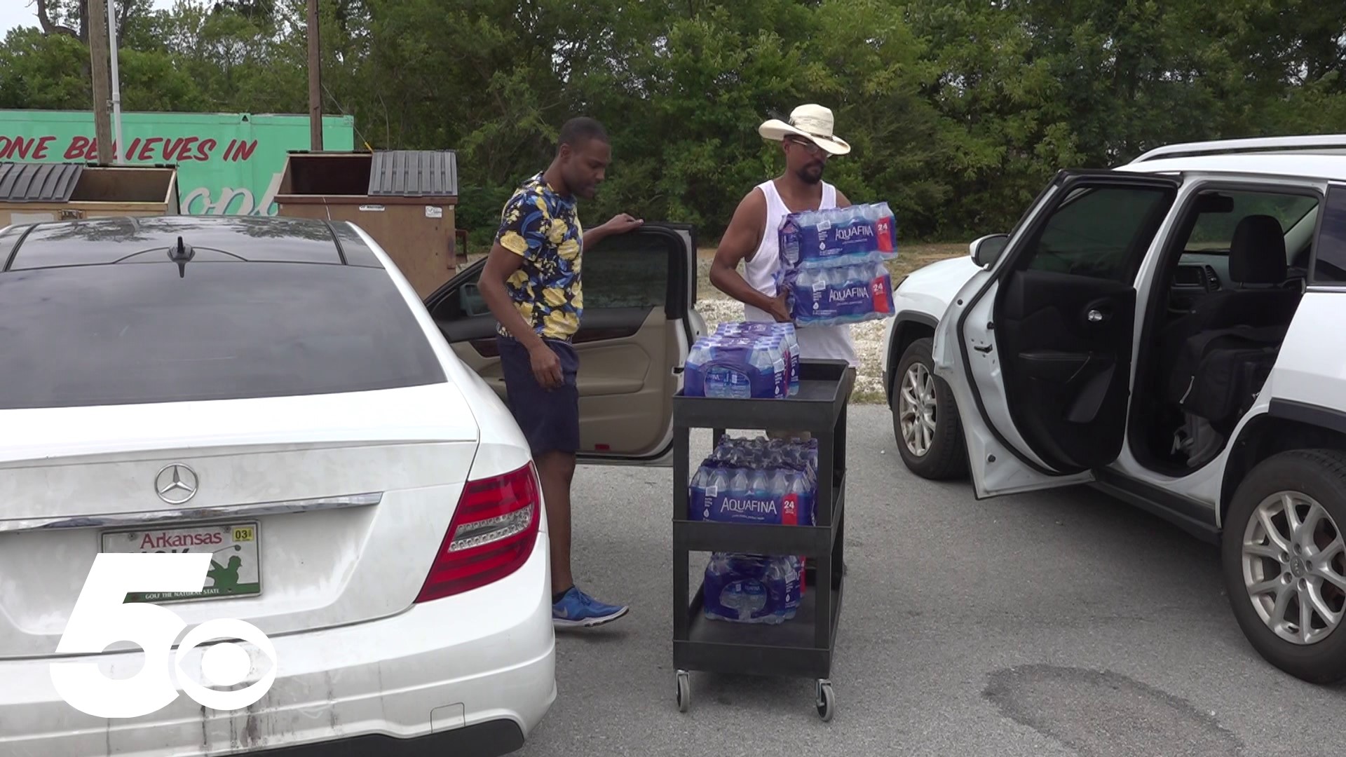 The Black Action Collective parted with the Iota Theta Fraternity and Councilman D'Andre Jones for the "Hydrate for Hope" water bottle drive.