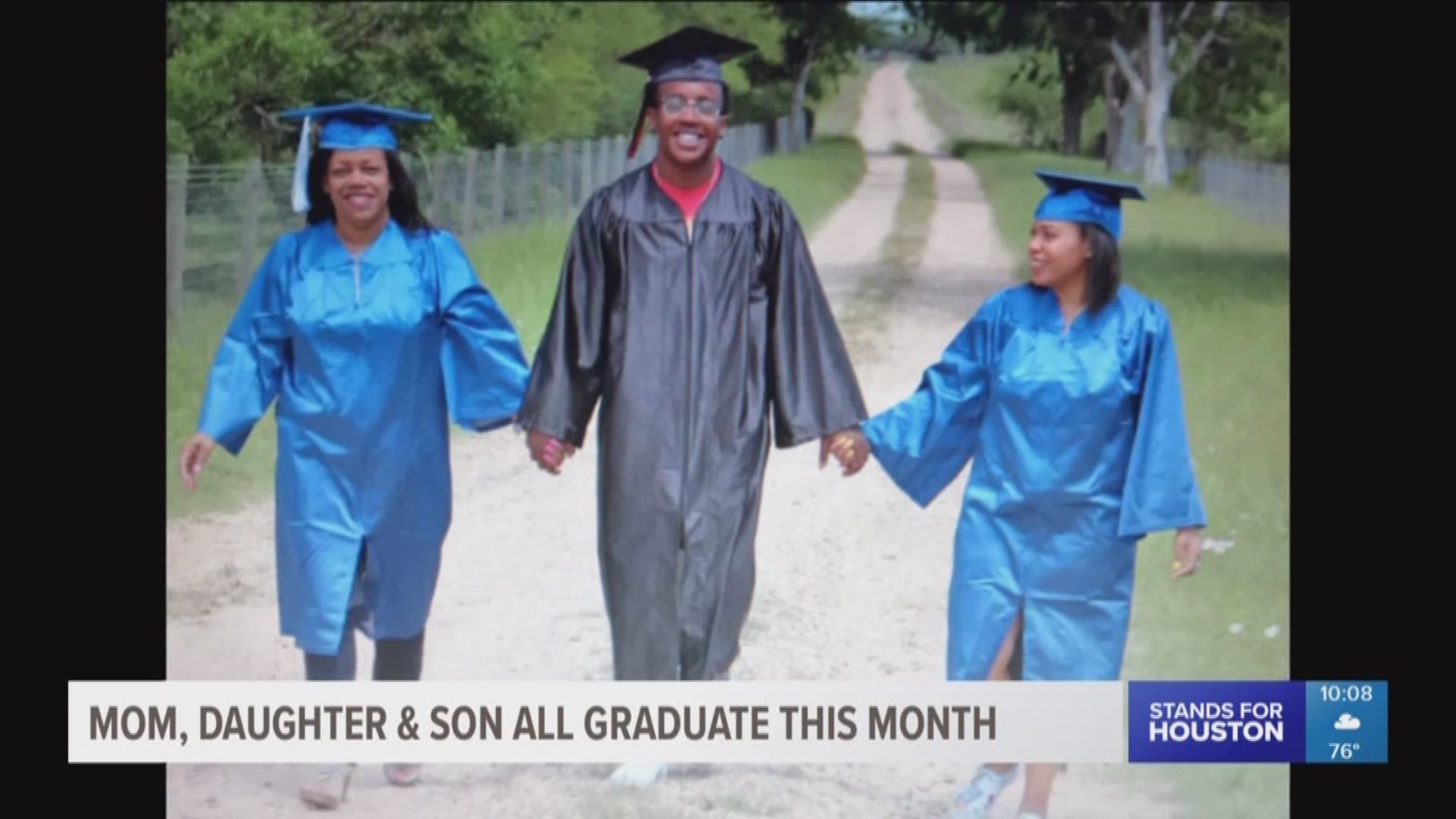 Mom, daughter, son all graduate this month