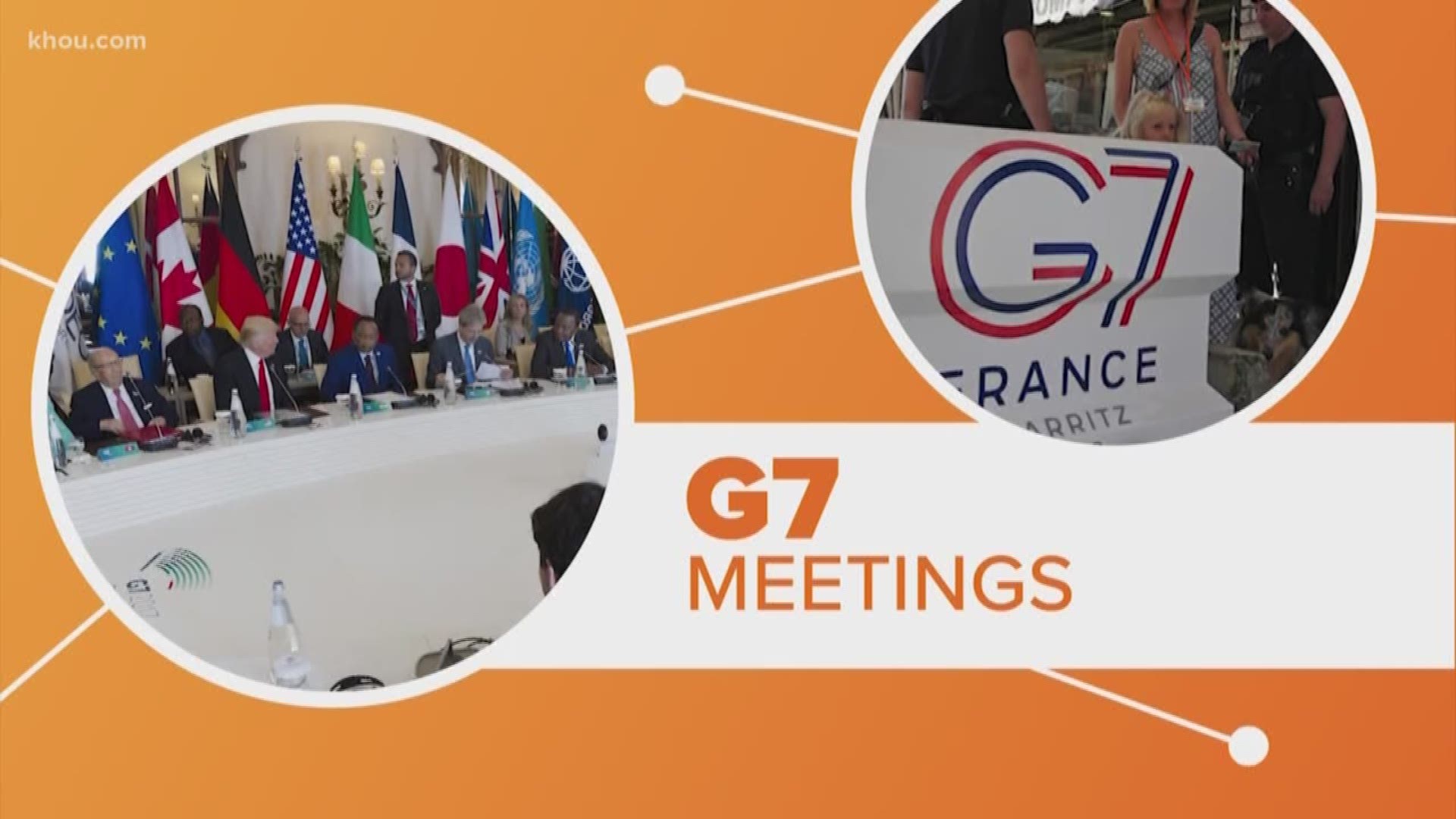 While you were sleeping, President Trump joined world leaders for Day 3 of the G-7 Summit in France. People across the world are watching what happens at the summit. But what exactly is the G-7? Melissa Correa connects the dots.