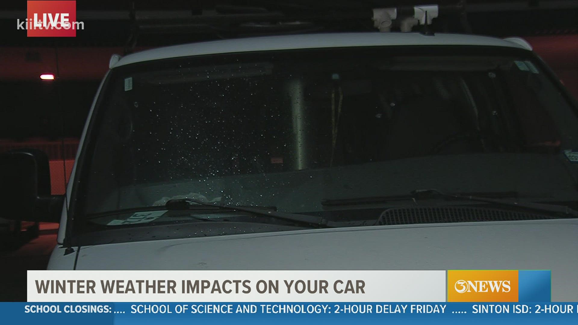 Your car door might give you a little trouble Friday morning after rain and freezing temperatures overnight.