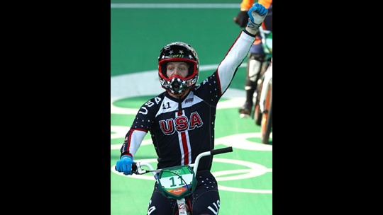 USA's Connor Fields wins gold in Rio Olympics BMX final ...