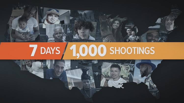 7 days and 1,000 shootings