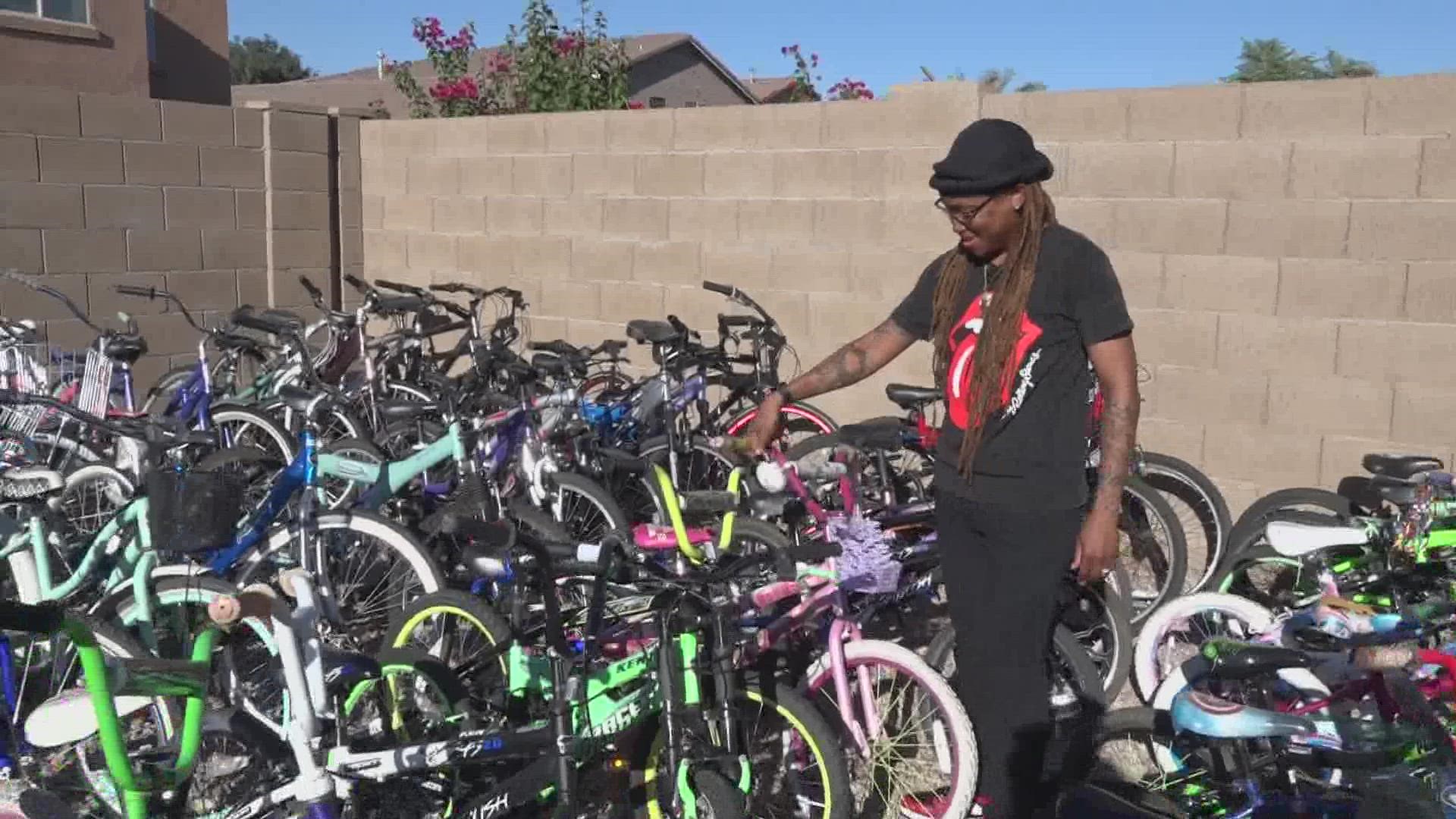 A 13-year-old girl's bike was stolen from a school in August. The community showed an outpouring of support with donations.